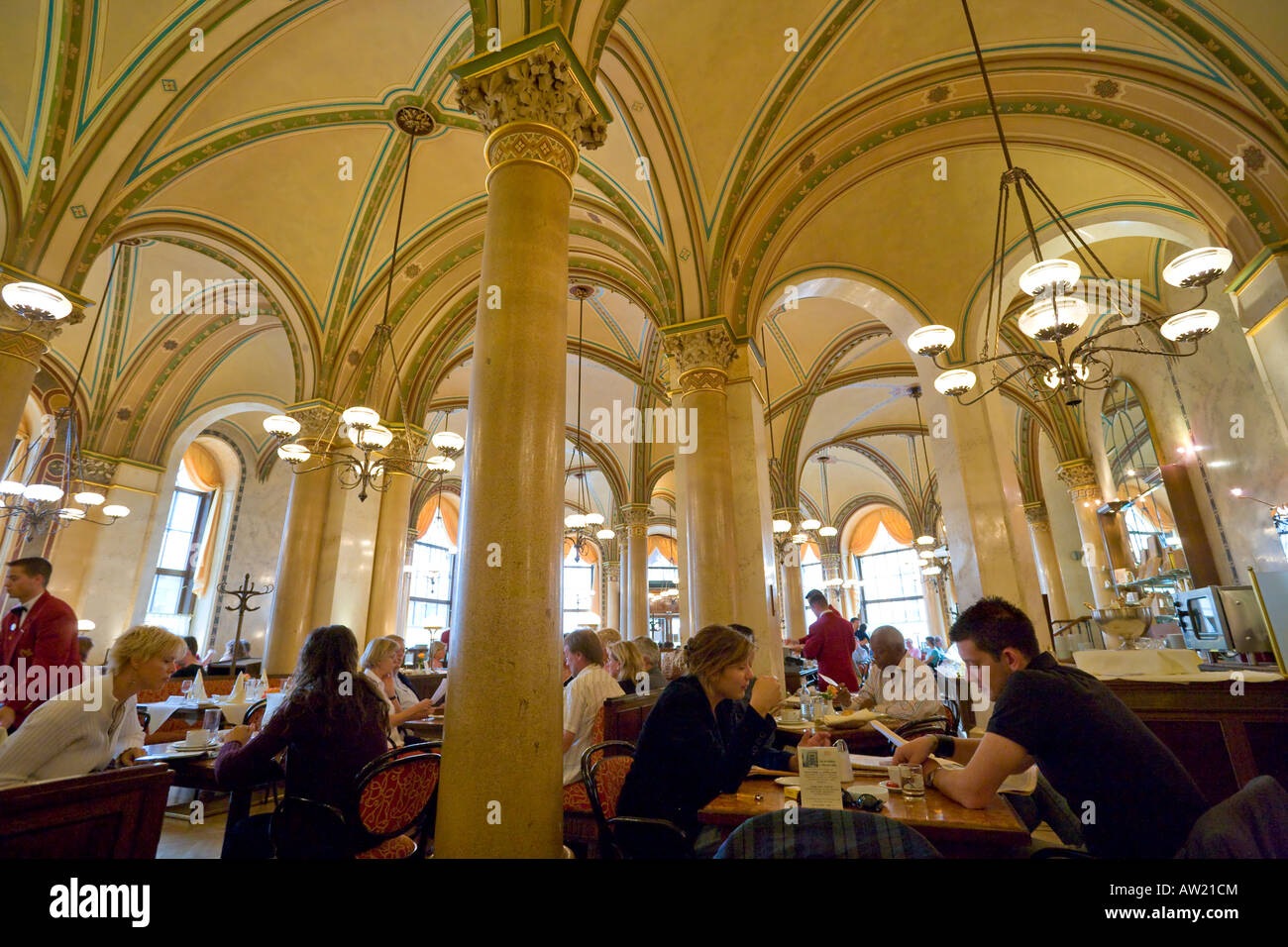 Cafe Central interior Vienna Austria Stock Photo - Alamy