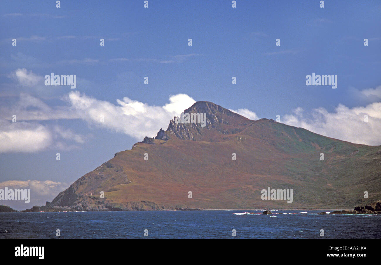 Chile Cape Horn National Park scenic panorama as seen from a cruise ship, tip of south america Stock Photo