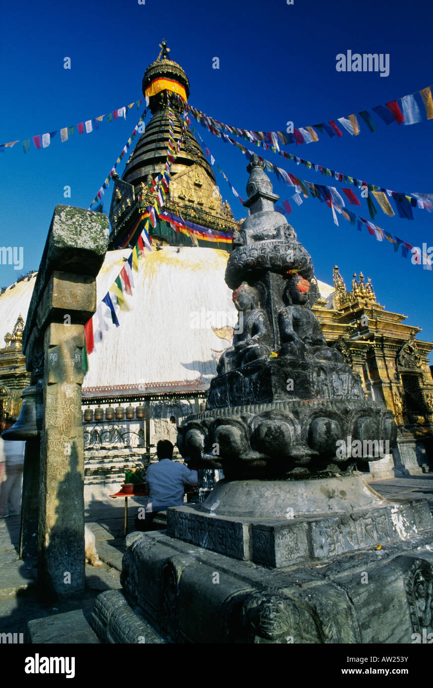 Swayambhunath Buddhist Temple, Kathmandu, Nepal Stock Photo Alamy