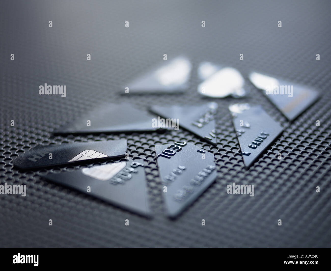 Cut up credit card Stock Photo Alamy