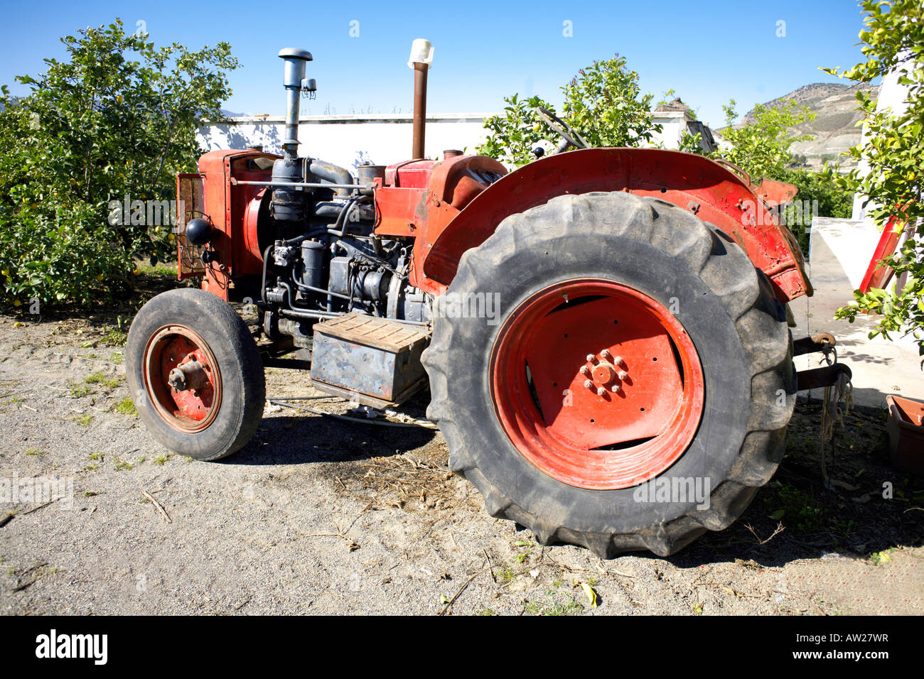 Old German Hanomag tractor fitted with a Spanish Barreiros Diesel S A