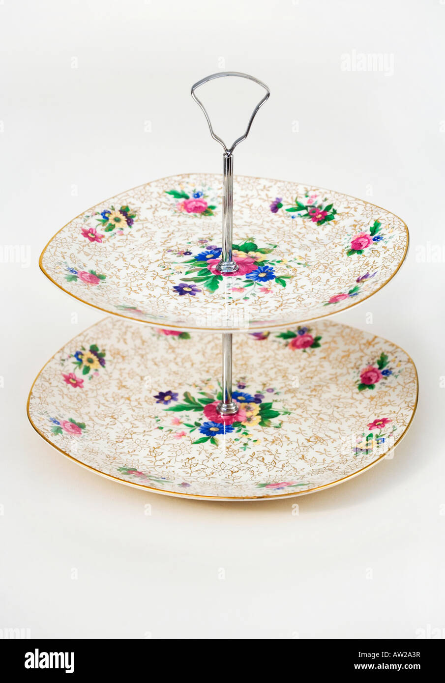 Chintz china cake stand midwinter stylecraft "fashion shape