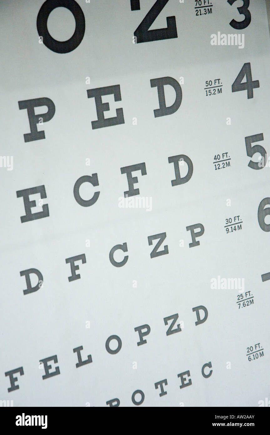 Optician's eye chart hires stock photography and images Alamy