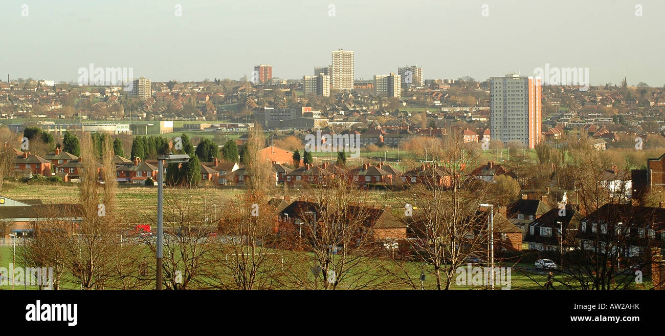 Panorama of Seacroft and Gipton, Leeds Stock Photo Alamy