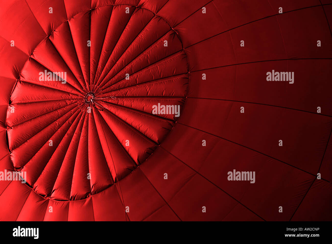 Abstract of a red hot air balloon at Balloons Over Basingstoke Stock