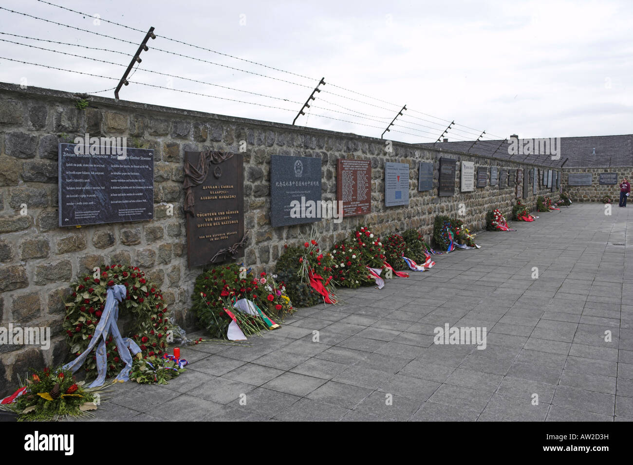 Memorial at Mauthausen Concentration Camp Austria Stock Photo