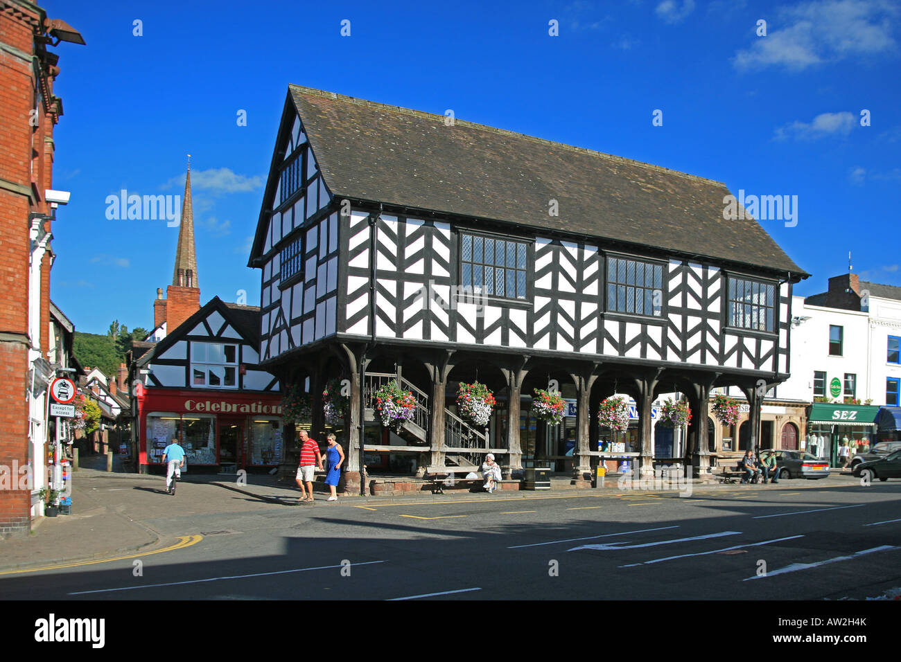 Market House (1653) in Ledbury, Hereford & Worcestershire UK Stock