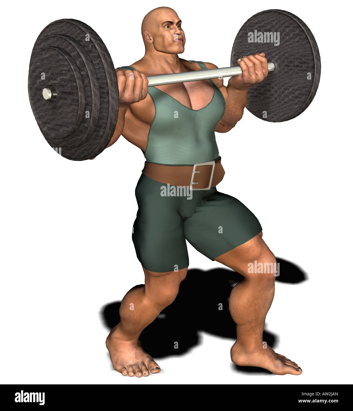 weightlifter Stock Photo