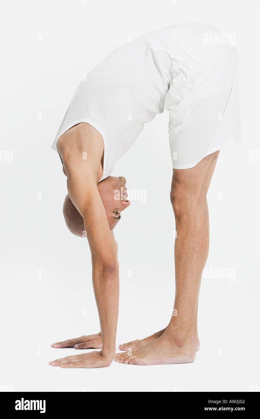 Man Bending Over Stock Photo Alamy