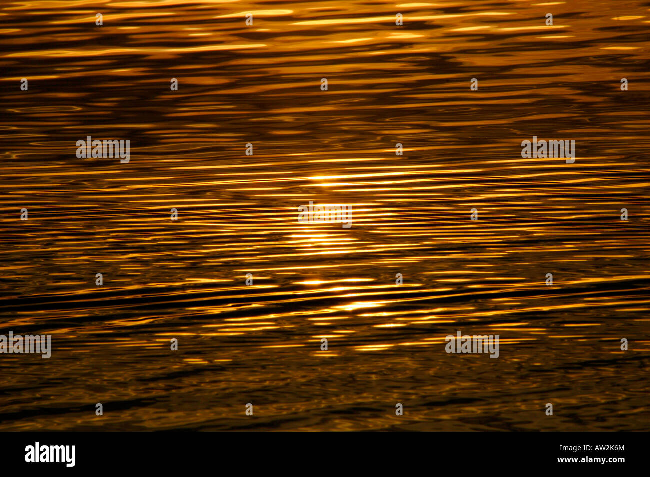 Closeup Of A Rippling Waters Surface. Stock Photo