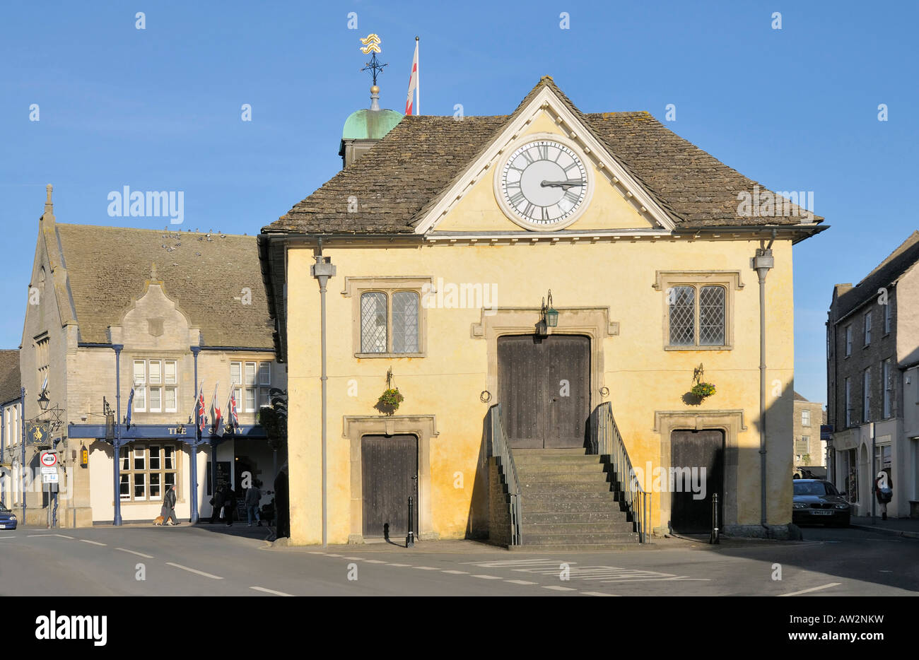 Cotswold Town Hall Wool Market Tetbury Gloucestershire Stock Photo Alamy