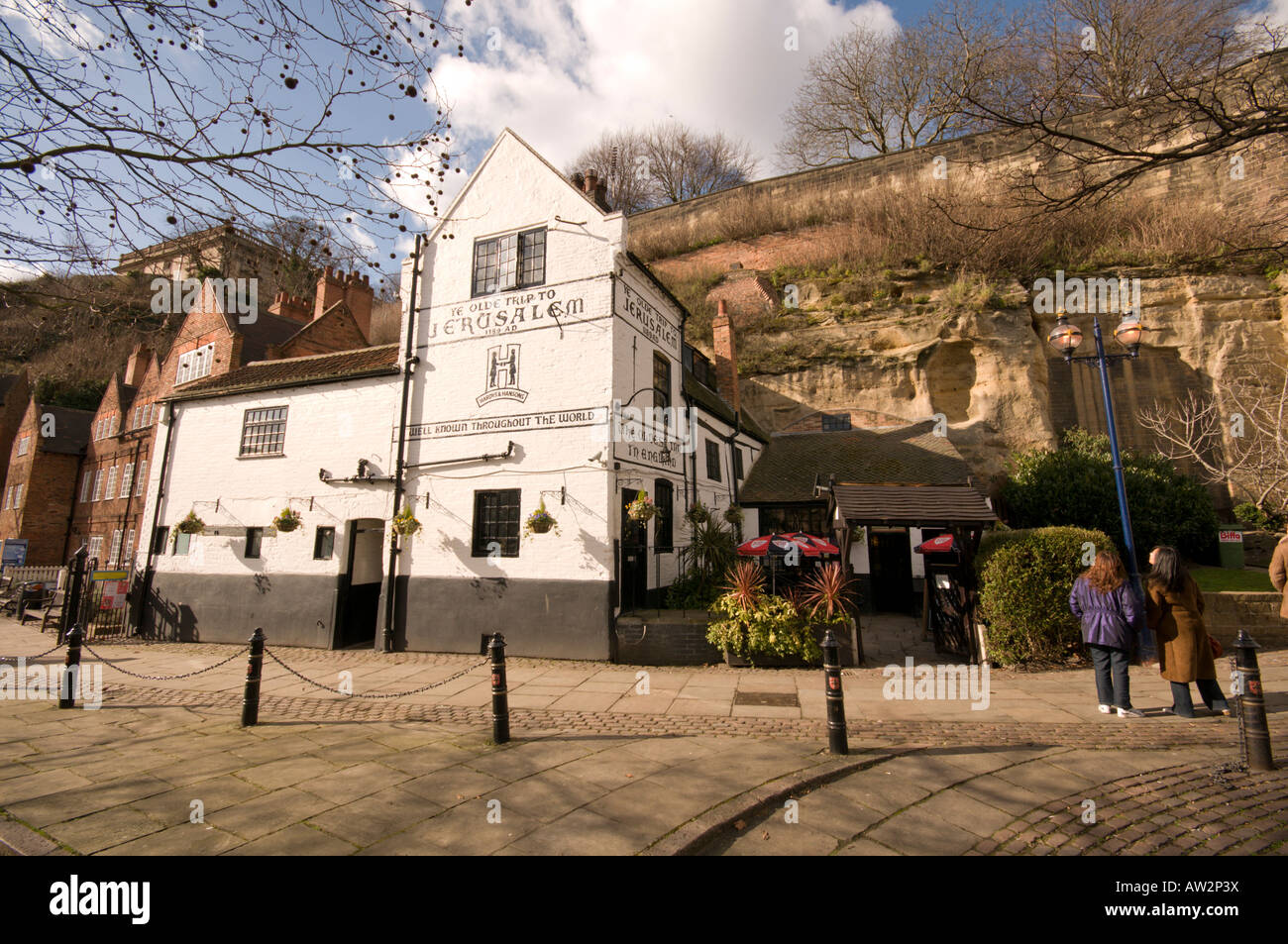 Ye Olde Trip To Jerusalem, Nottingham, Nottinghamshire, UK Stock Photo