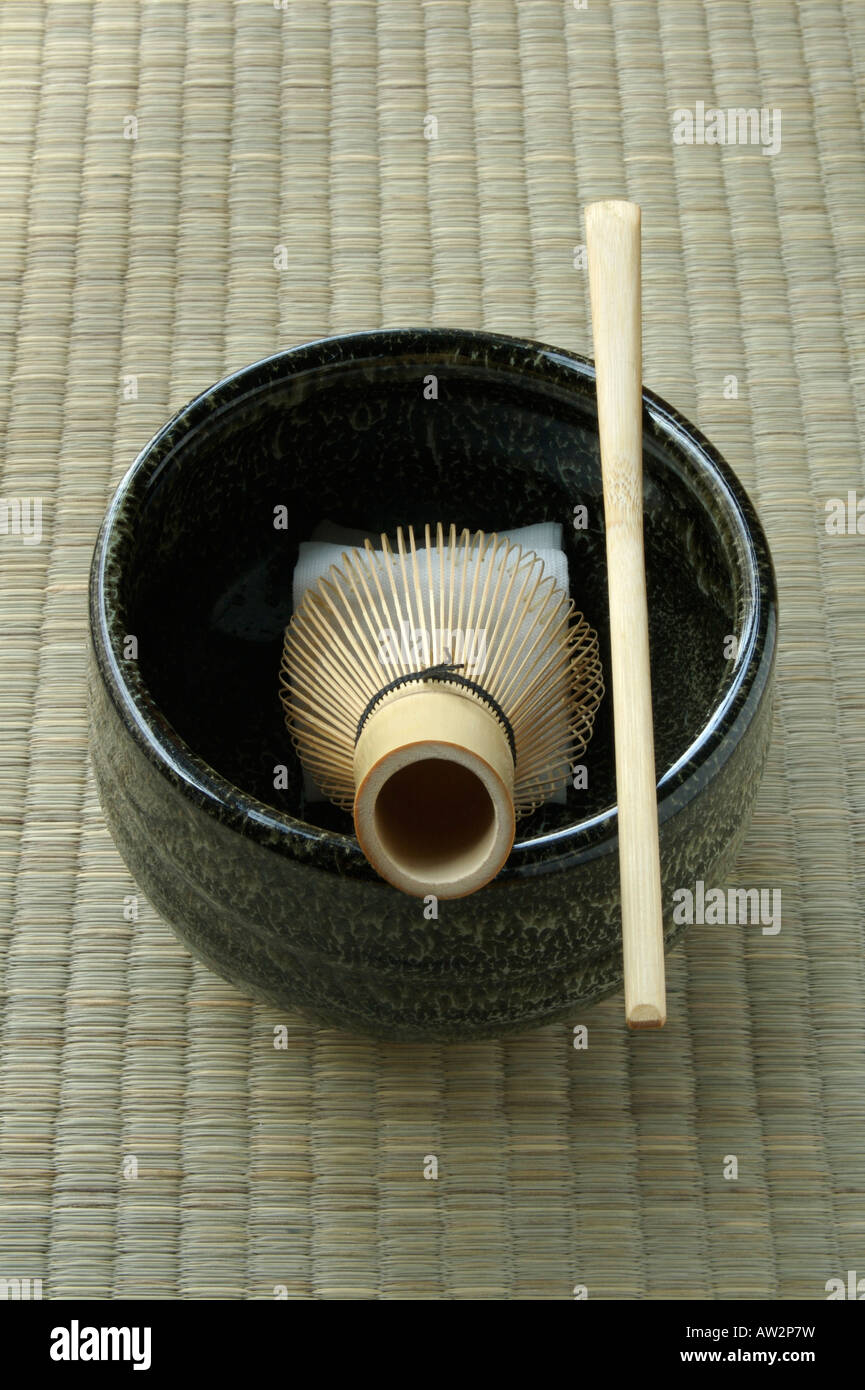 Tea Ceremony Bowl Set Stock Photo Alamy
