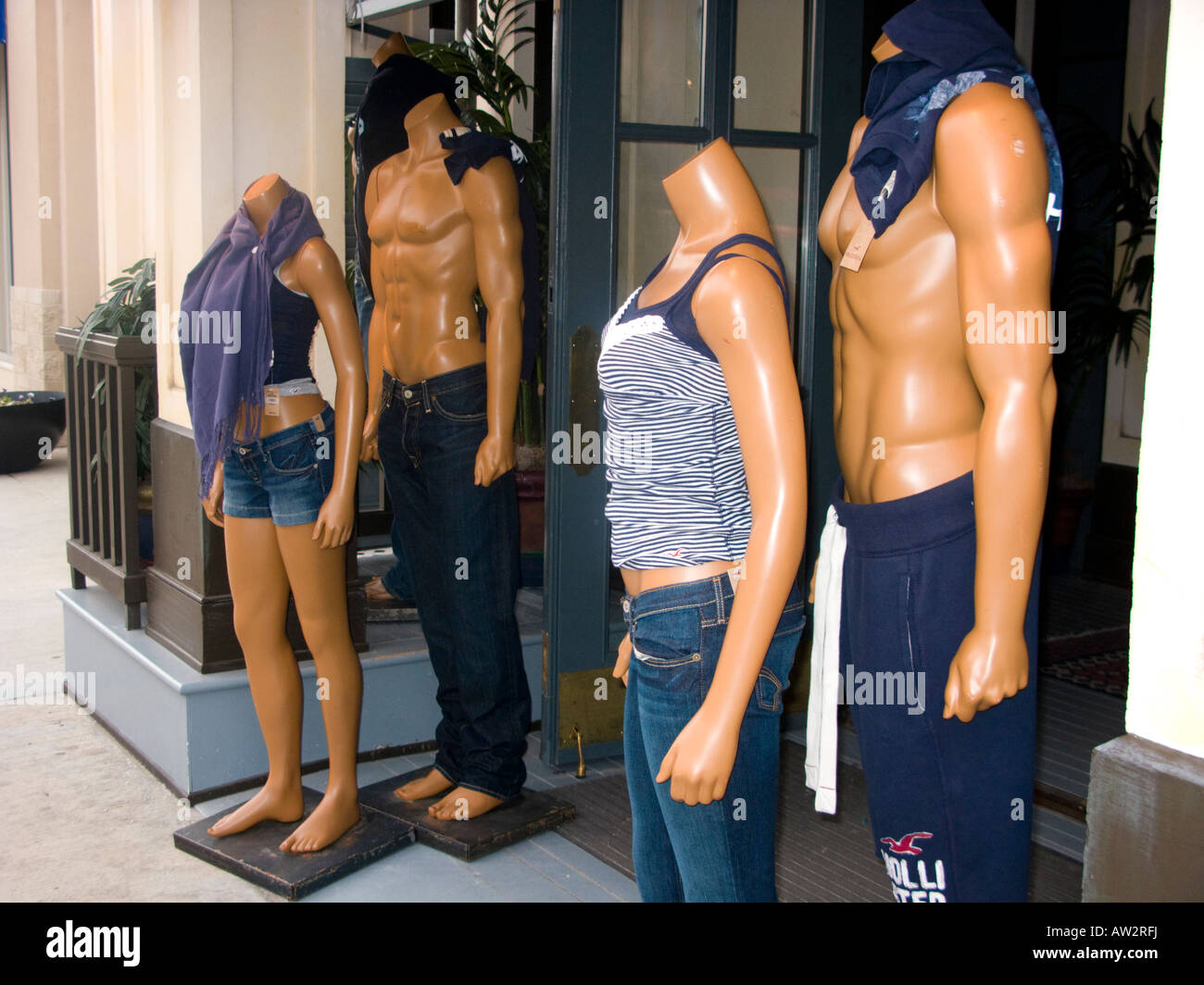 Mannequins dressed in summer clothing. USA Stock Photo Alamy