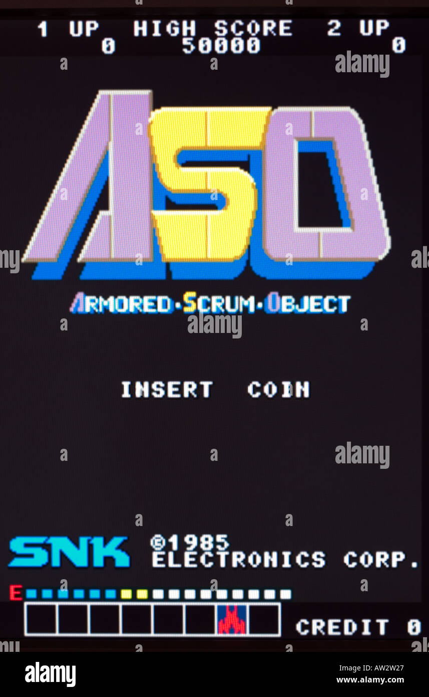ASO Armored Scrum Object SNK Electronics Corp 1985 Vintage