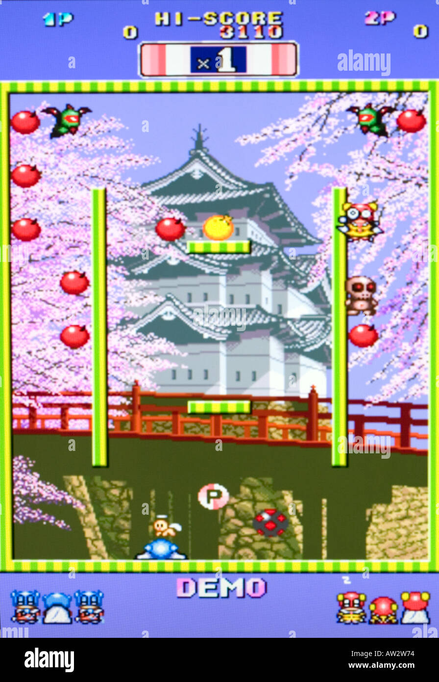 Bomb Jack Twin NMK 1993 Vintage arcade videogame screen shot