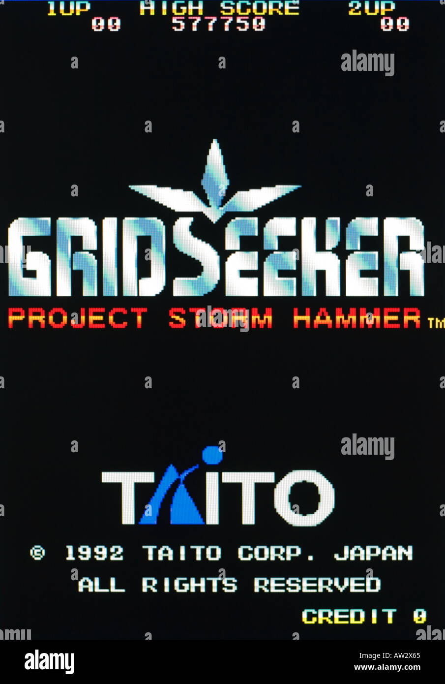 Grid Seeker Project Storm Hammer Taito 1992 Vintage arcade videogame screen  shot - EDITORIAL USE ONLY Stock Photo - Alamy