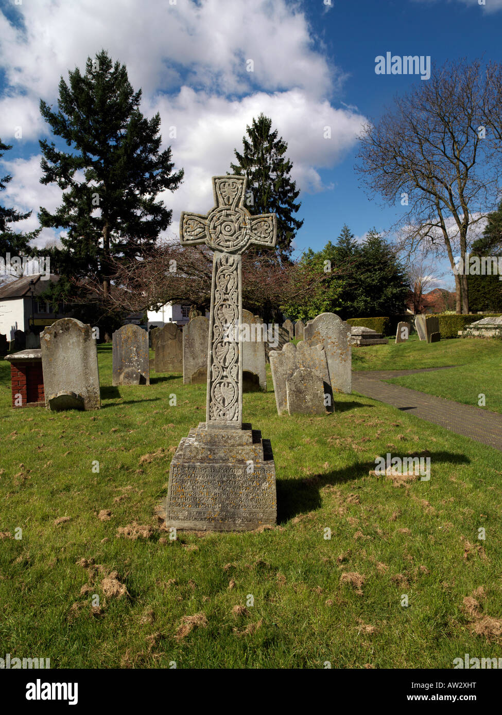 Cross in the Graveyard of St Nicholas Parish Church Bookham Surrey