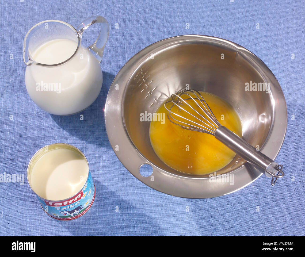 Egg Flip step by step Stock Photo Alamy