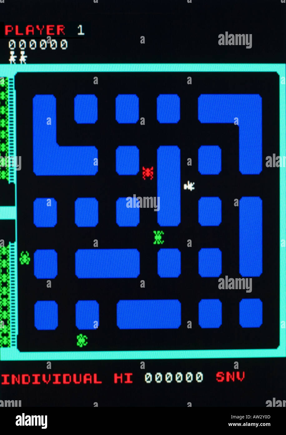 Digger Sega Gremlin 1980 Vintage arcade videogame screen shot