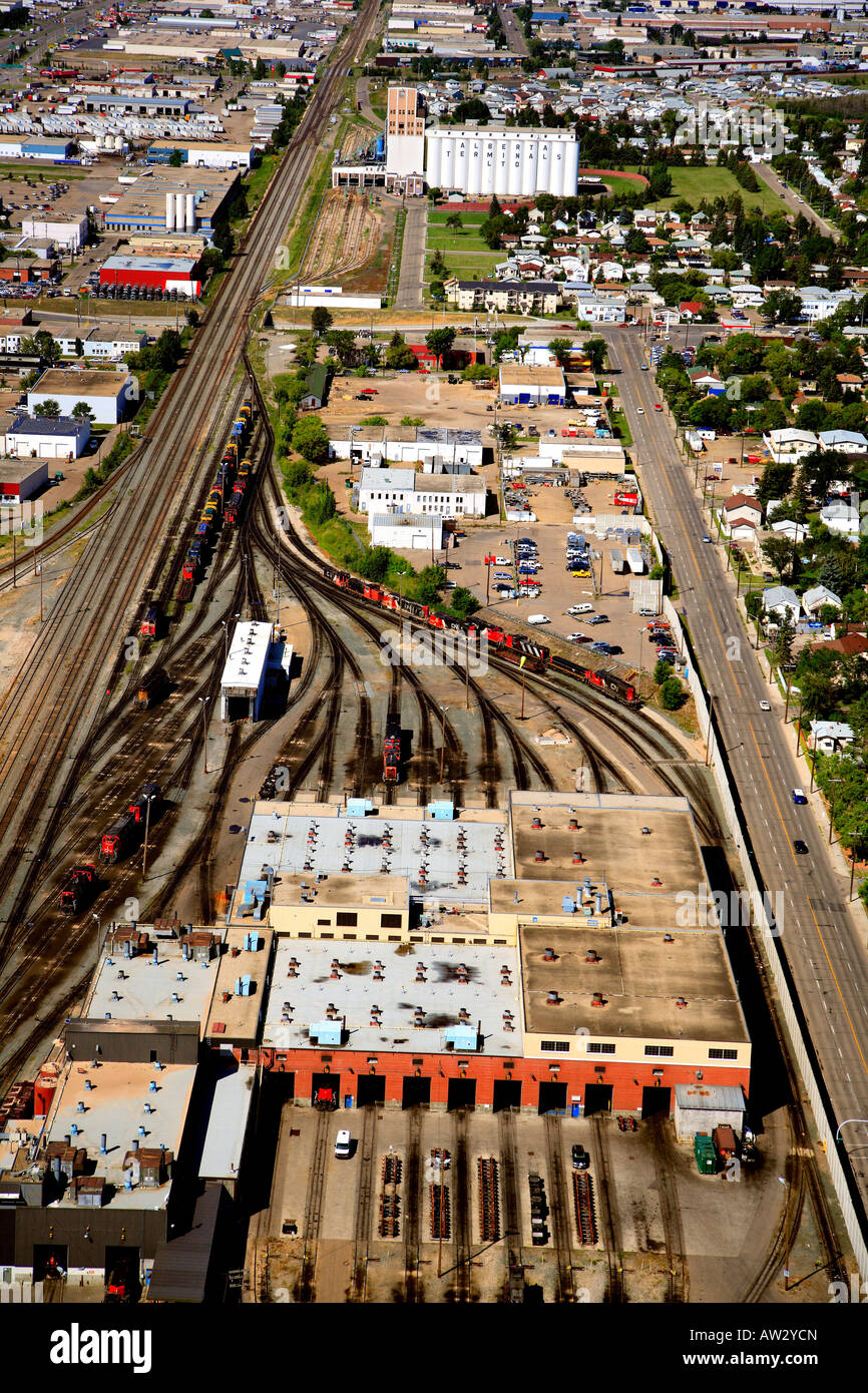 Industrial area in Edmonton, Alberta, Canada Stock Photo Alamy