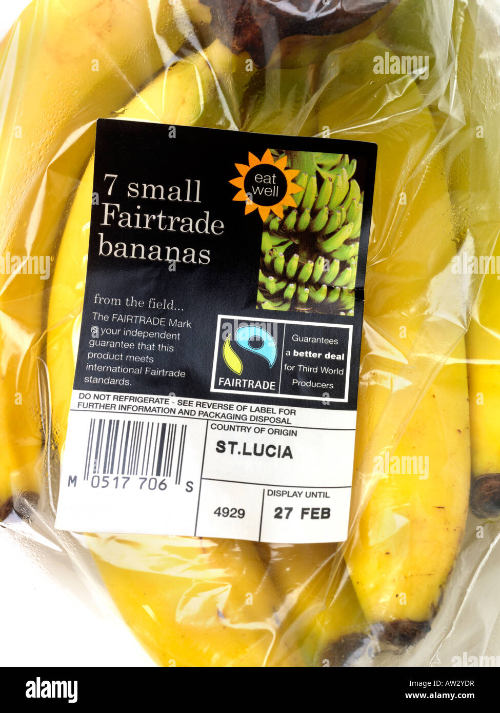 Fairtrade Bananas from St Lucia Stock Photo Alamy