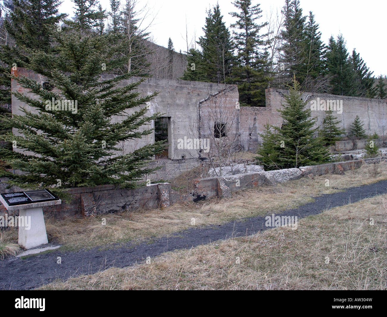 Boiler House Bankhead Alberta abandoned coal mine Stock Photo Alamy