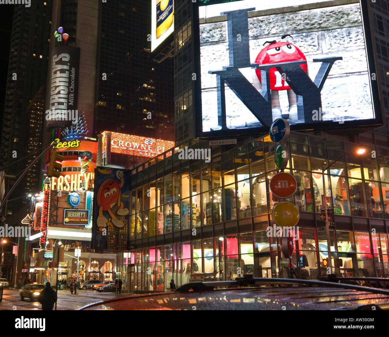 48th Street and Broadway, near Times Square, Manhattan New York USA at