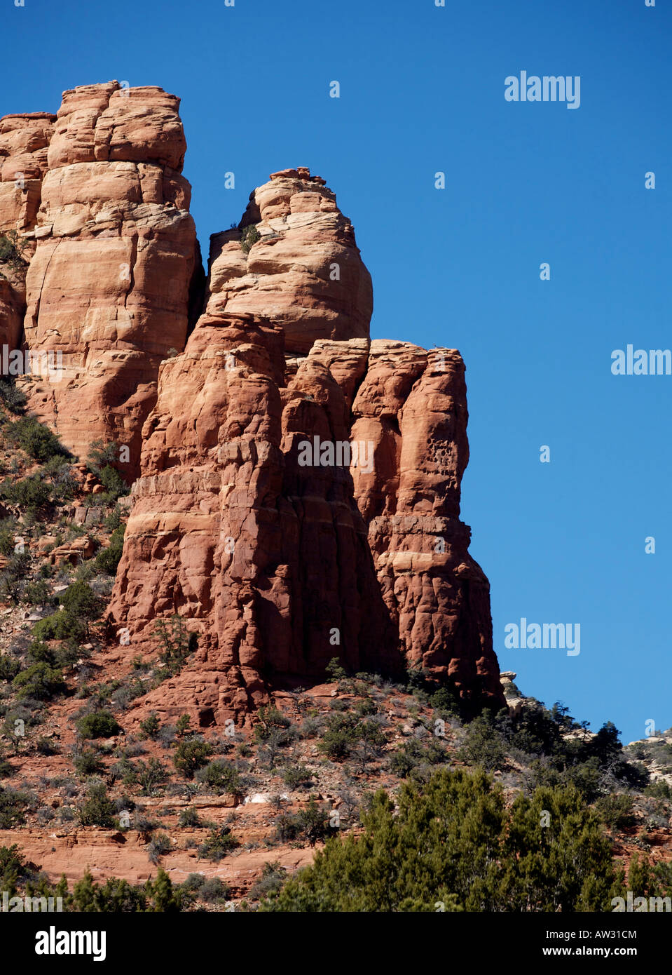 Coffee Pot Rock Sedona Arizona Stock Photo Alamy