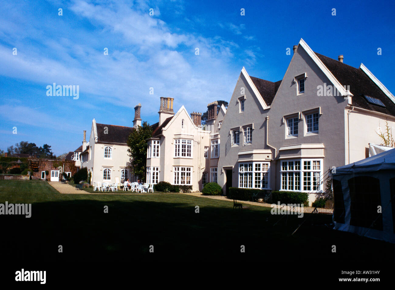 Silchester Hampshire England Silchester House Country House Stock Photo