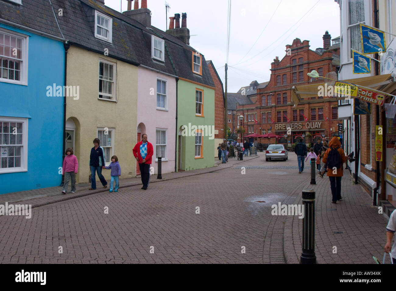 Brewers Quay street in Weymouth Dorset Stock Photo Alamy