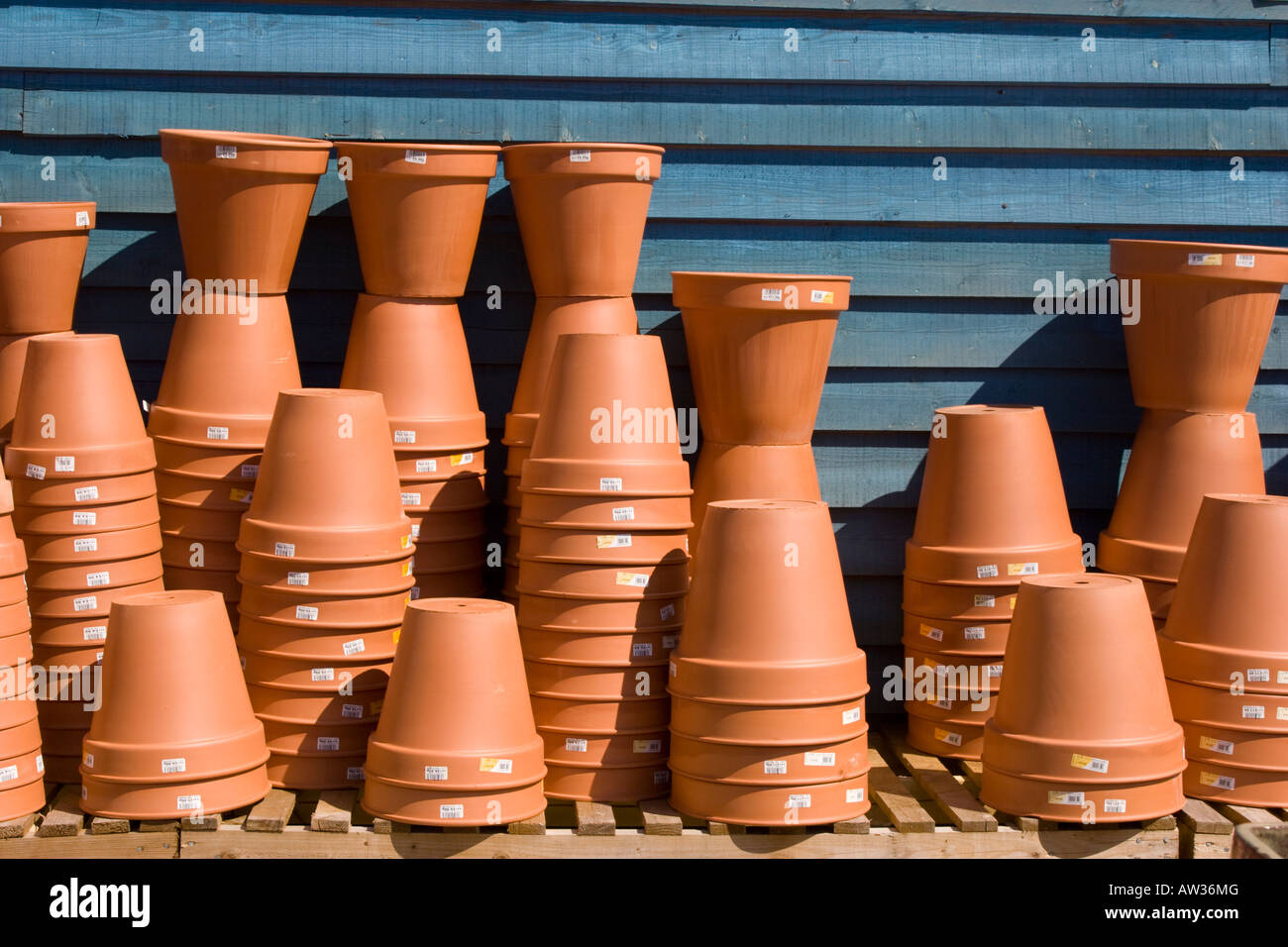 Terracotta flower pots sale in hires stock photography and images Alamy