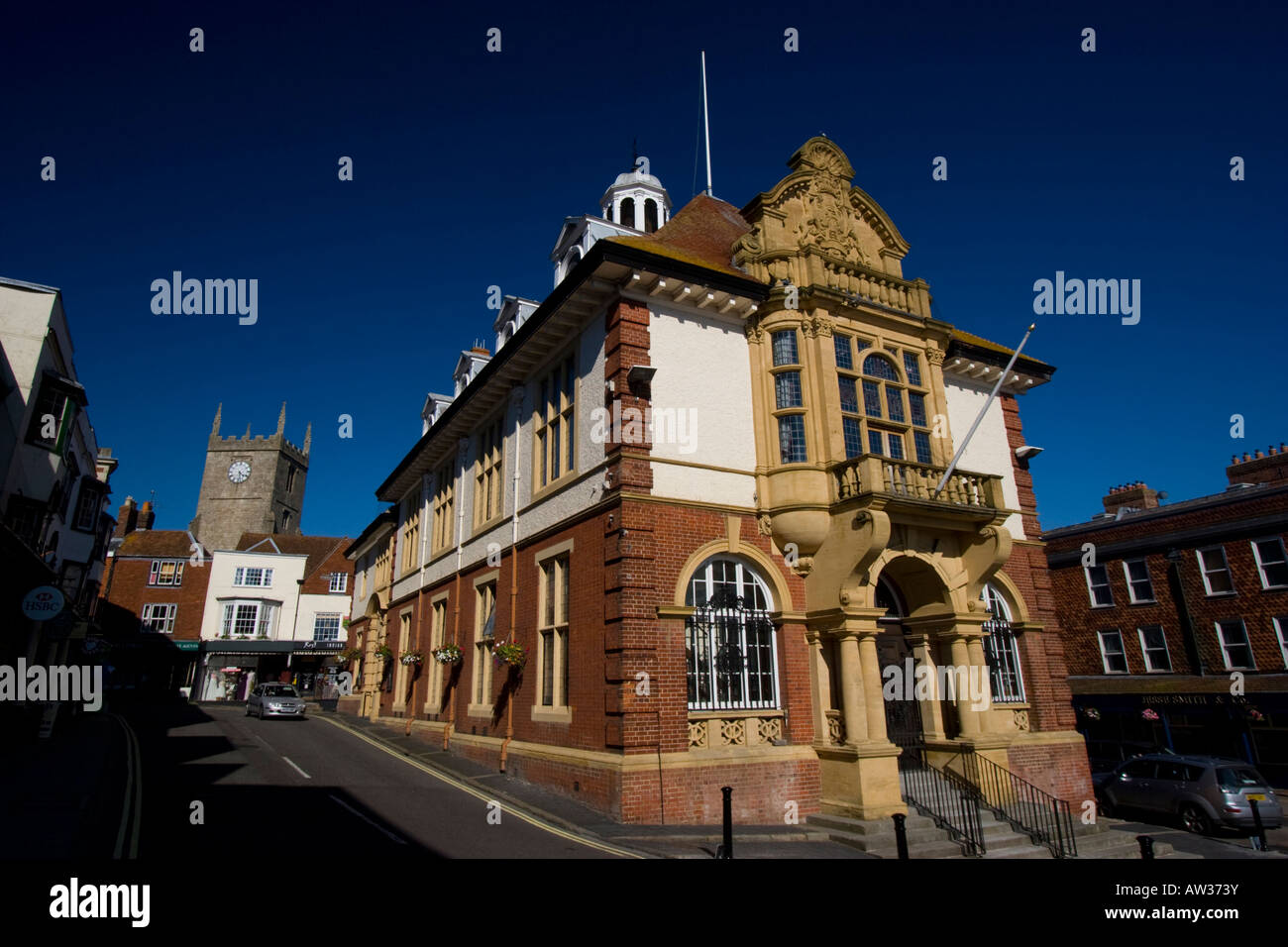 Marlborough town hall Stock Photo Alamy