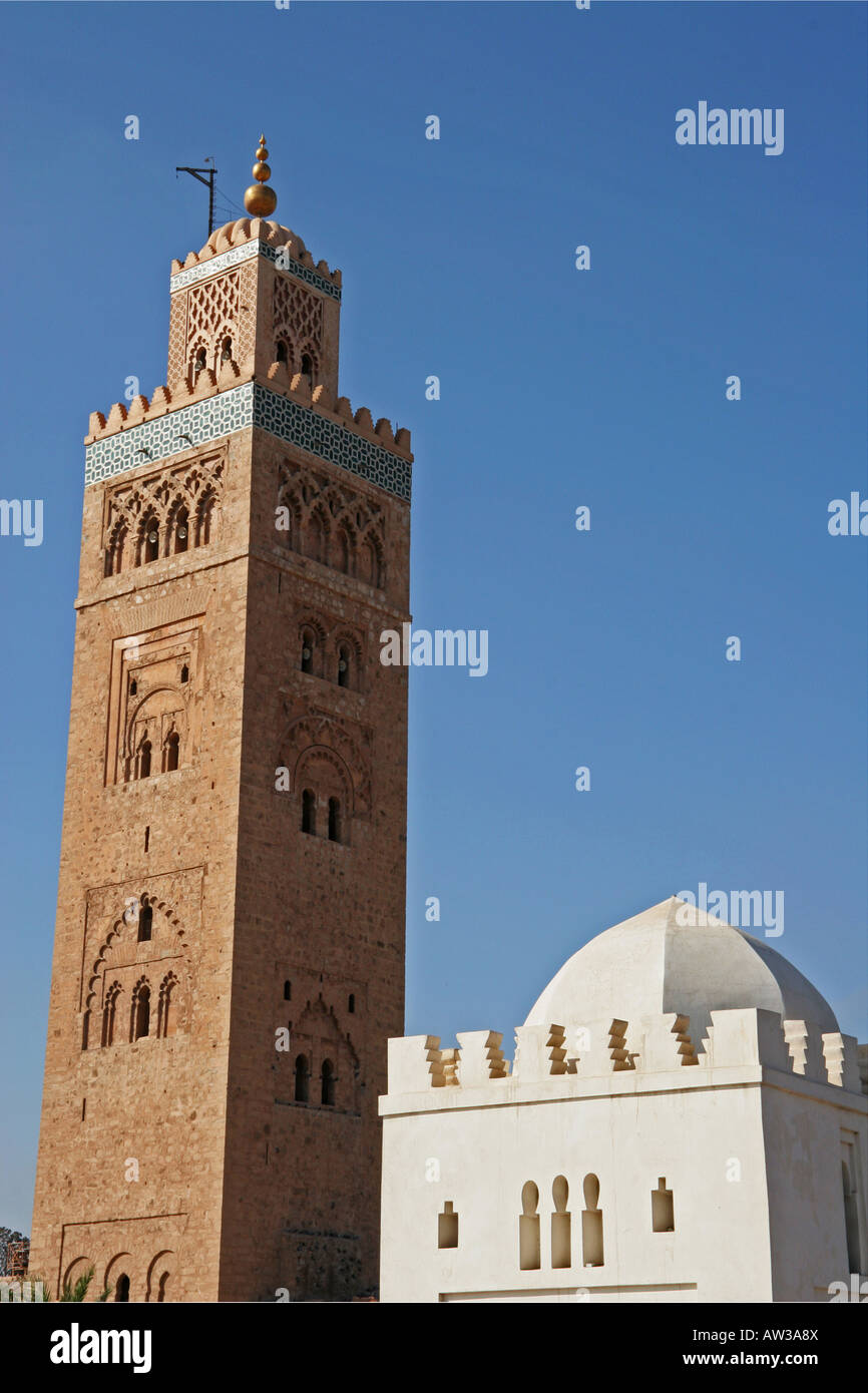 Kourtoubia Mosque Marrakesh Morocco Stock Photo