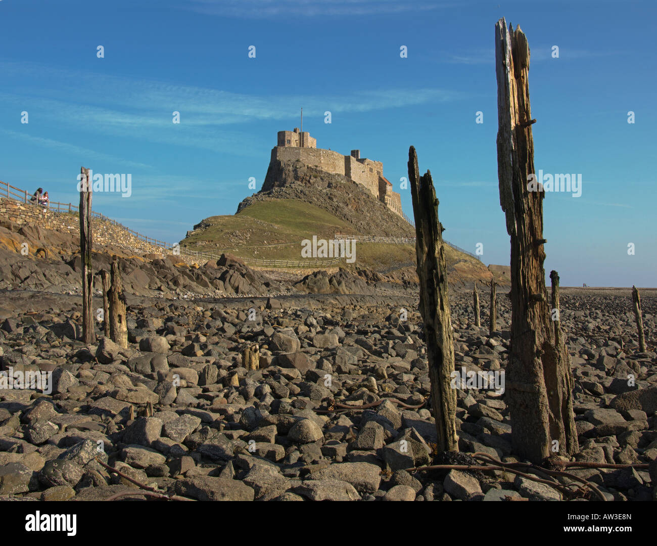 Lindisfarne Castle Lutyens Holy Isle Northumberland Northern England  2007 Stock Photo