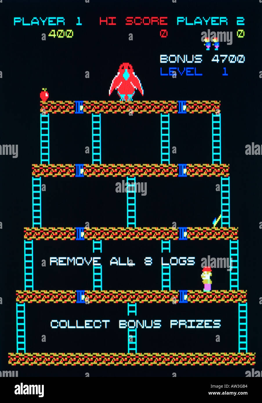 Logger Arcade Logger Century Electronics 1982 Vintage arcade videogame screen shot ...