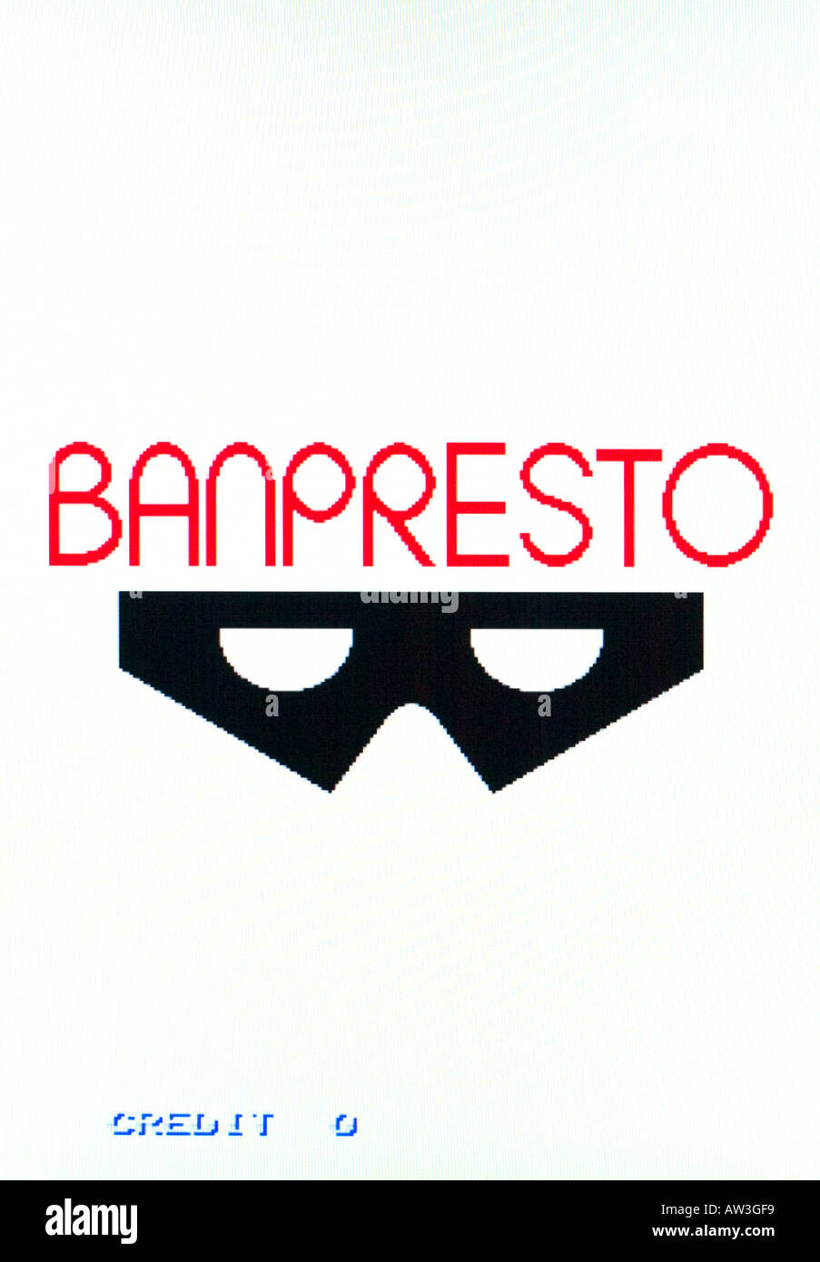 Banpresto splash screen Vintage arcade videogame screen shot