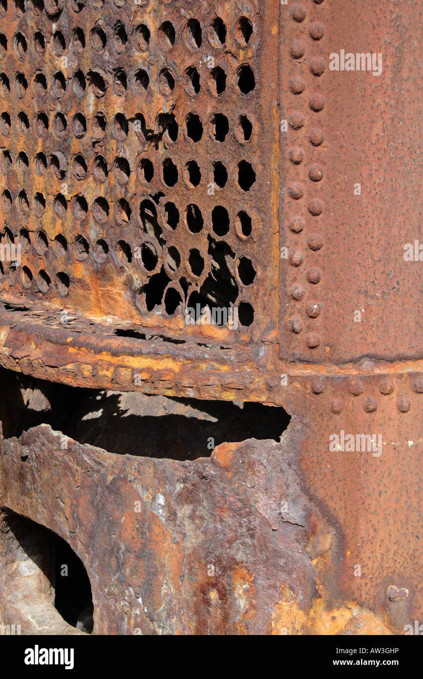 Rusted machinery - Industrial Archaeology Stock Photo - Alamy