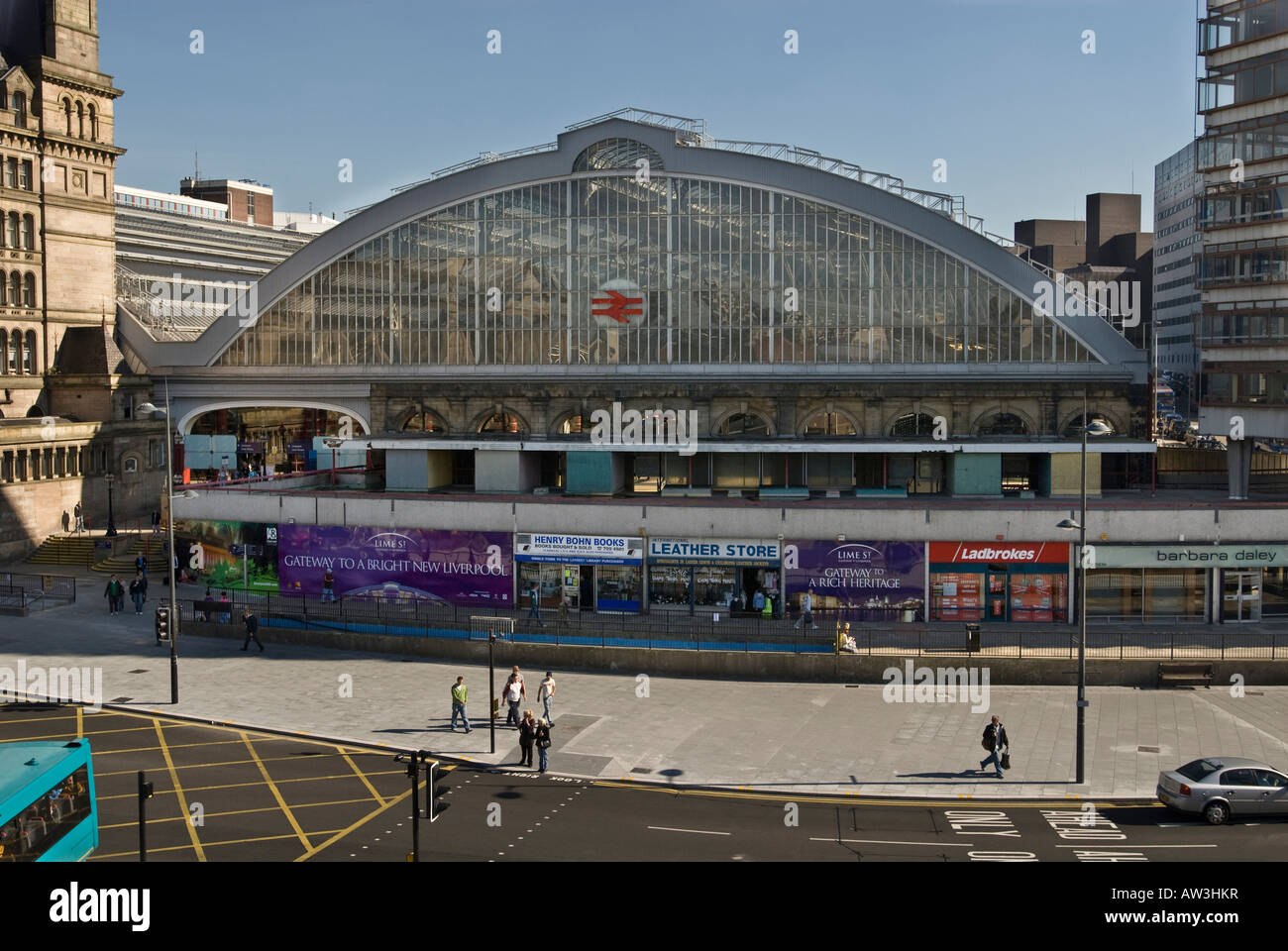 Lime street station concourse Liverpool. Re-designed since this picture was taken. Stock Photo