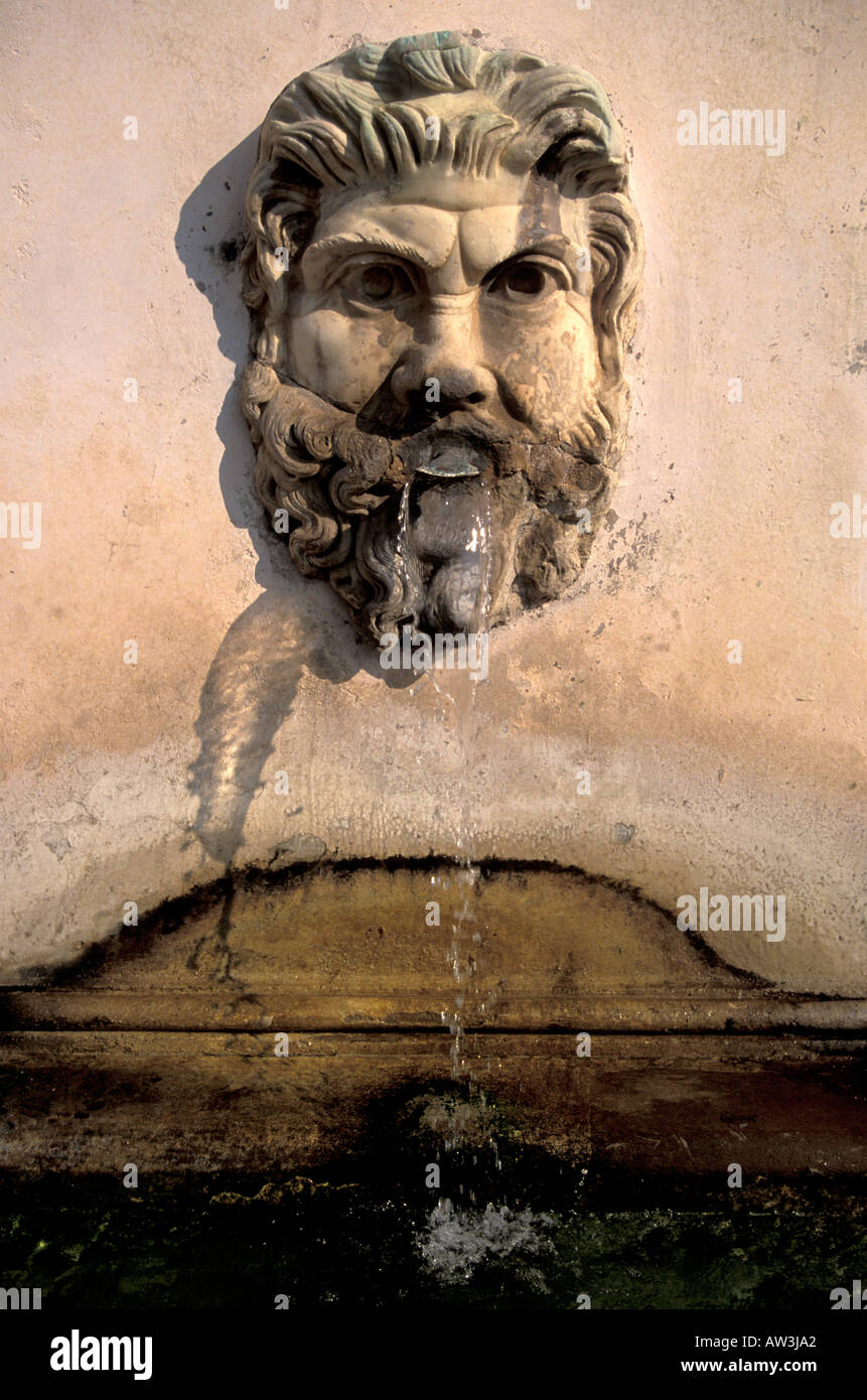Fountain sculpture inside Vatican City, Rome, Italy Stock Photo - Alamy