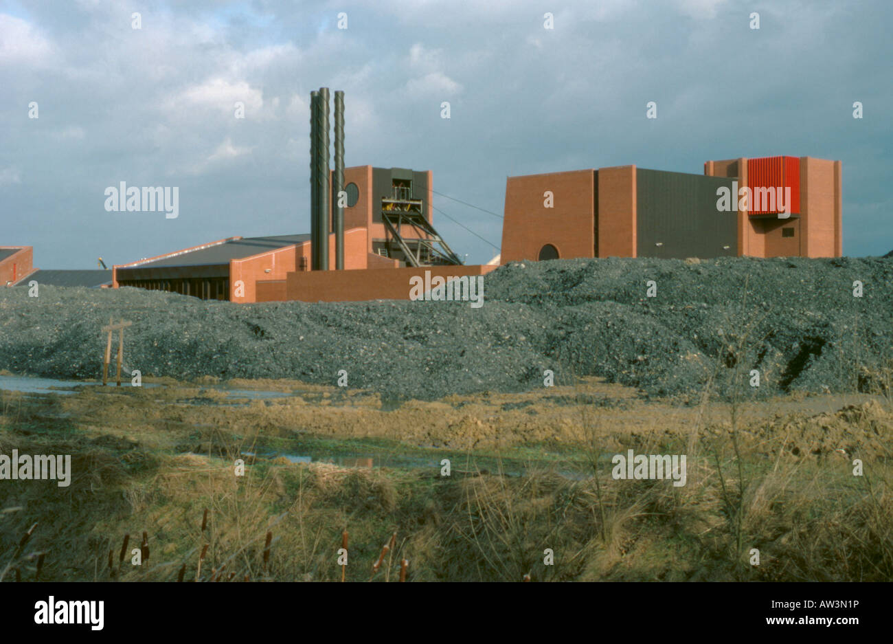 Colliery buildings, Stillingfleet mine, near Cawood, Selby coalfield, North Yorkshire, England