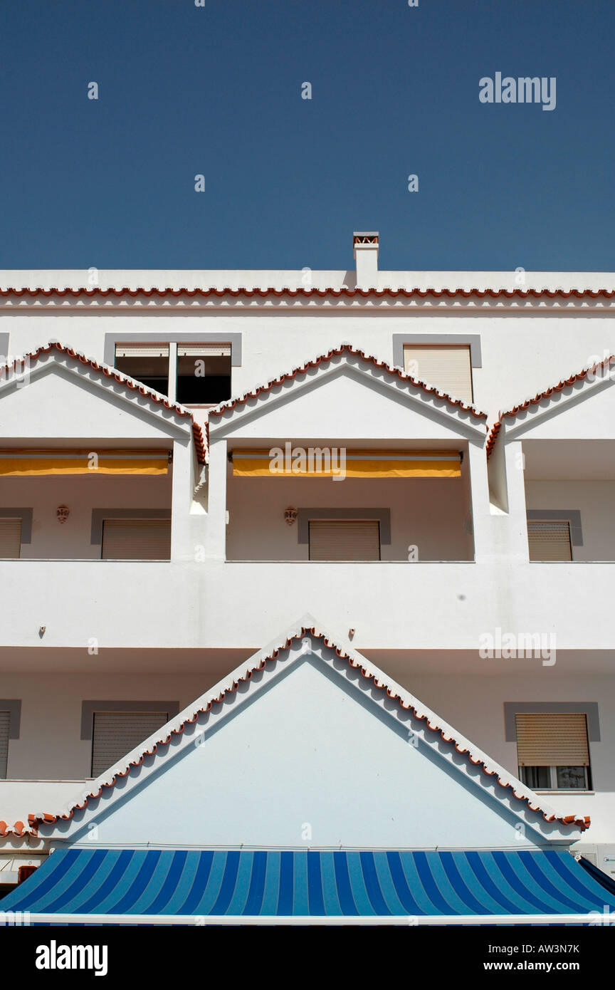 Appartment hotel in Monte Gordo Algarve Portugal Stock Photo
