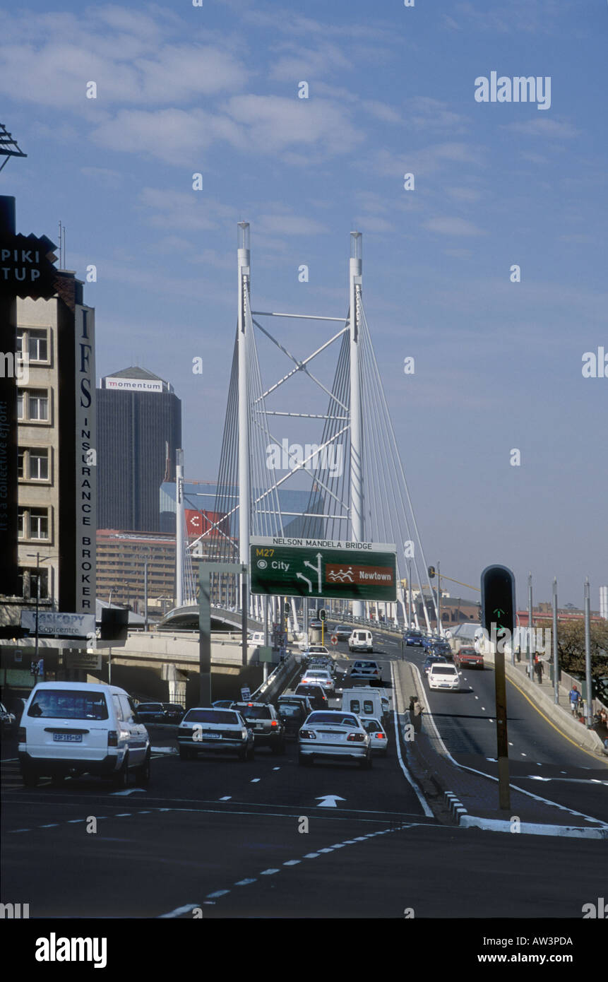 Nelson Mandela Bridge Johannesburg South Africa Stock Photo