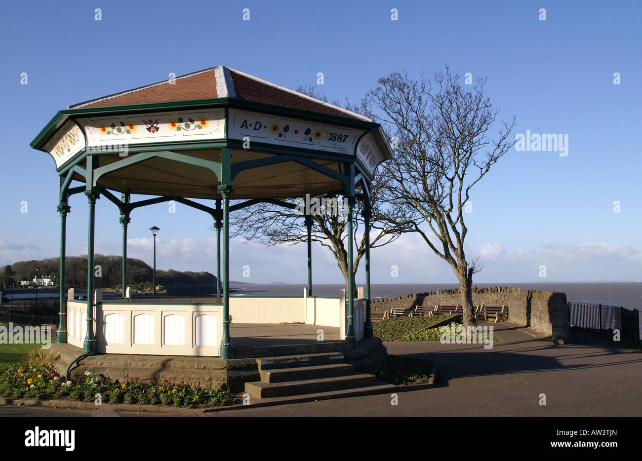 Bandstand Clevedon Somerset England Stock Photo
