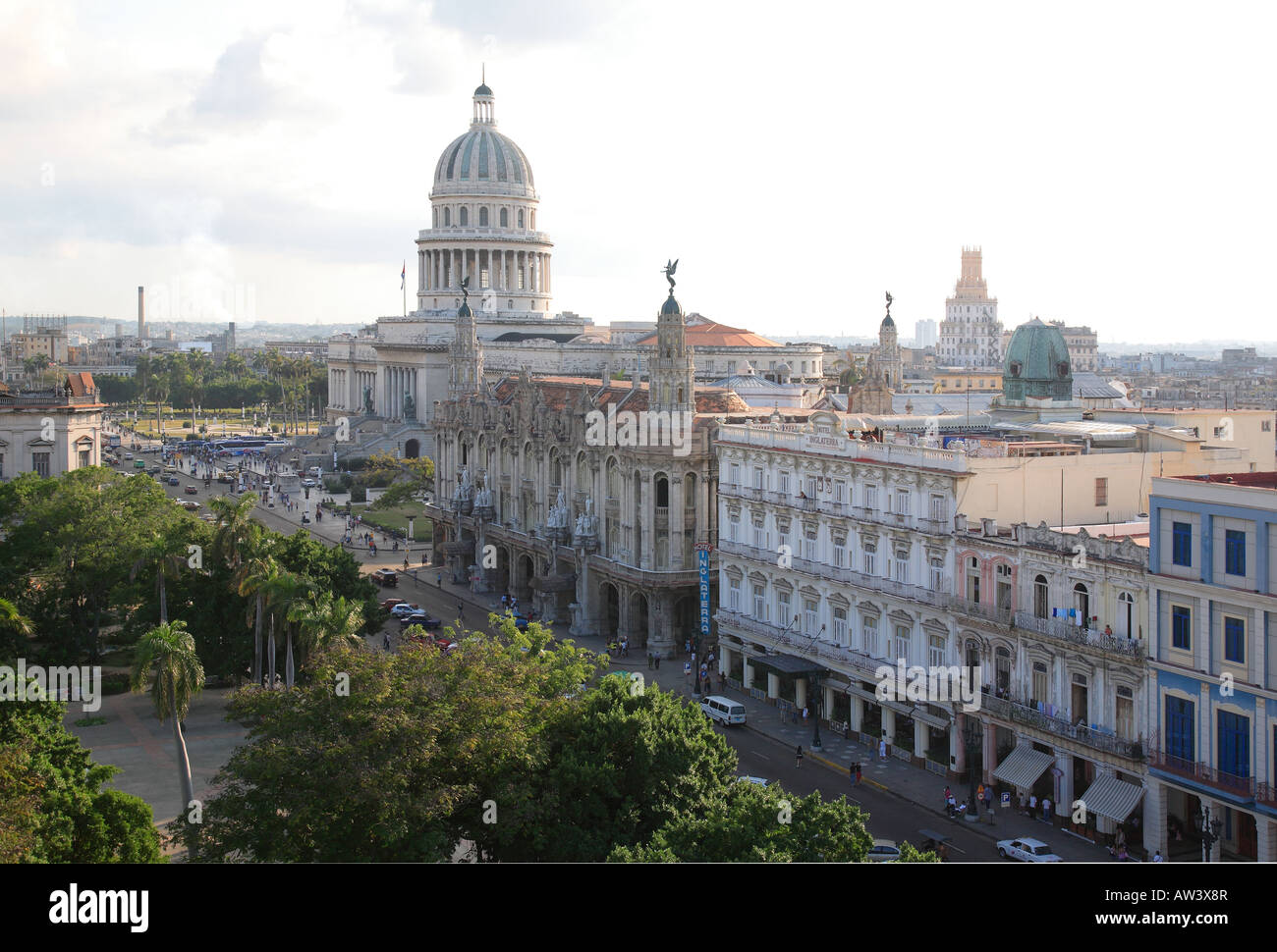 Übersicht Altstadt Havanna Havana Habana Kuba Stock Photo