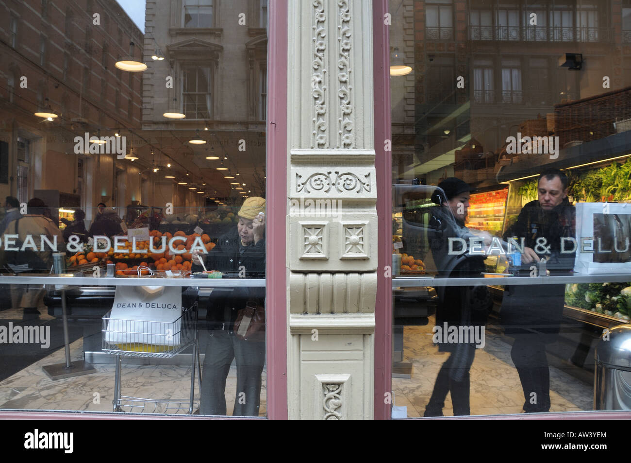 In this late Victorian building on Broadway in Soho, Dean and DeLuca opened their first gourmet food store in 1977. Stock Photo