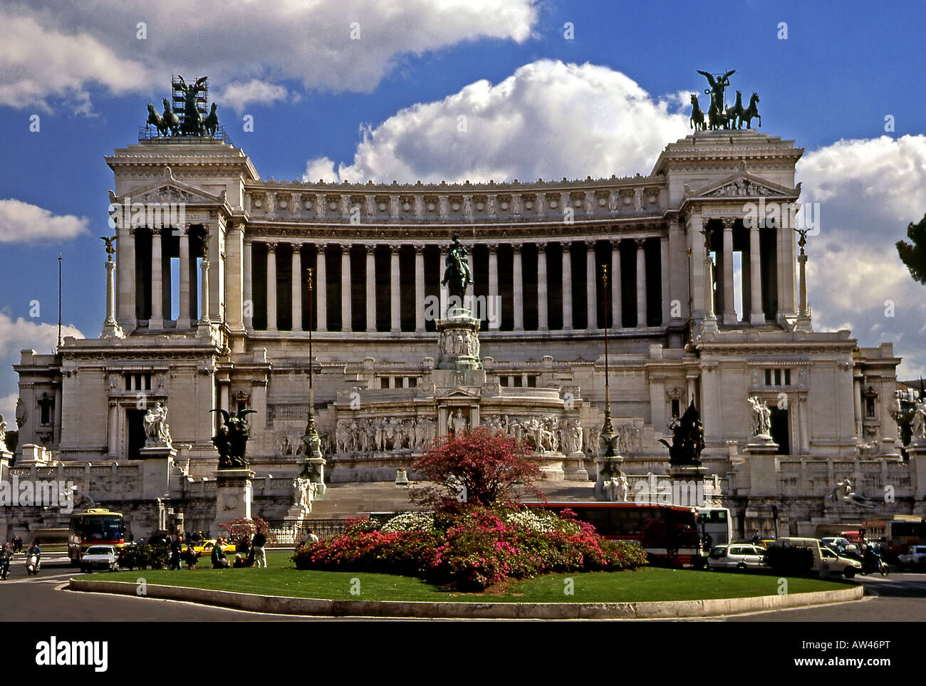 Altare della Patria Vittorio Emanuele (National Monument to Victor Emmanuel II)  Rome Stock Photo