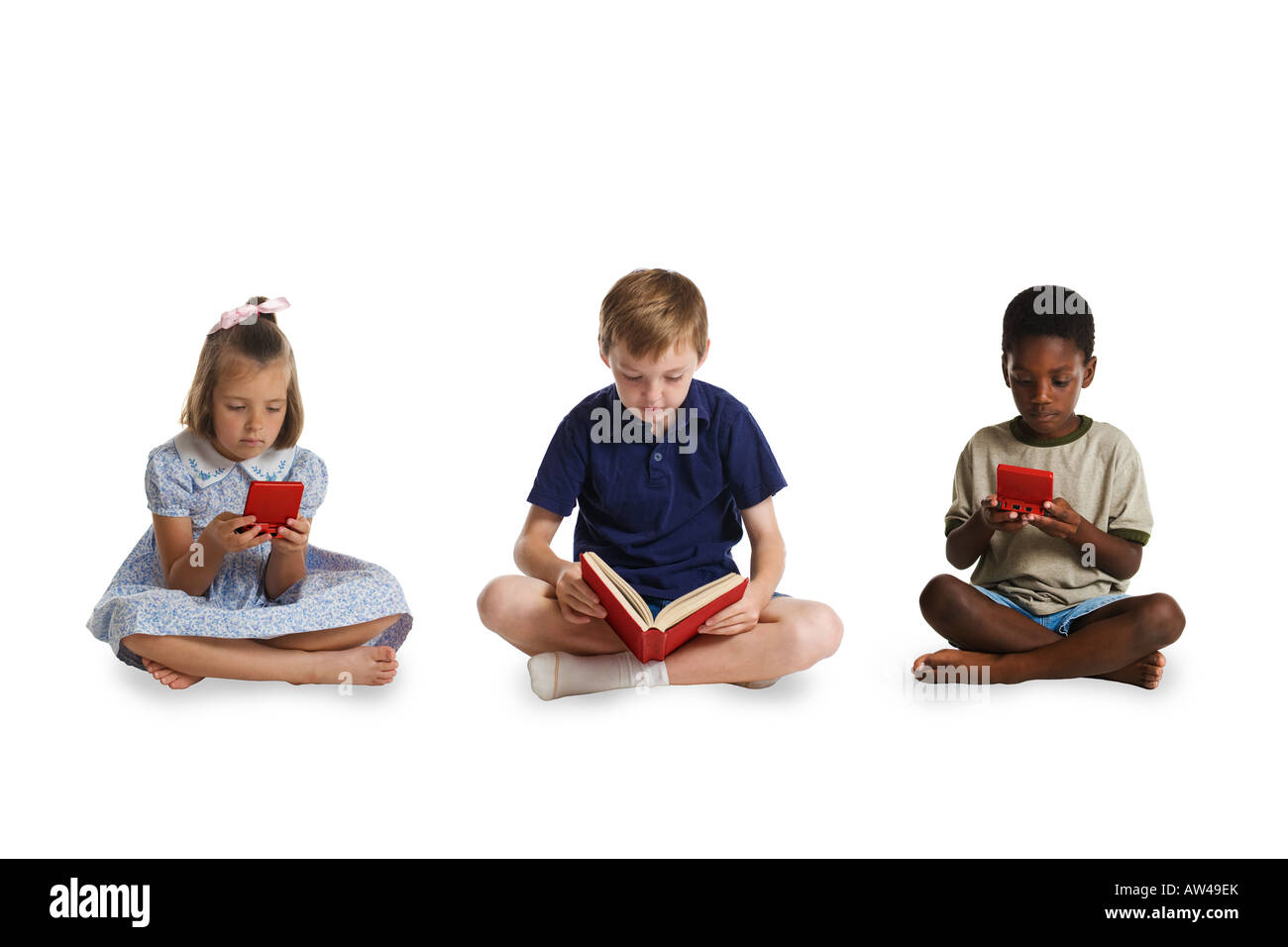 Books versus Video Games Stock Photo Alamy