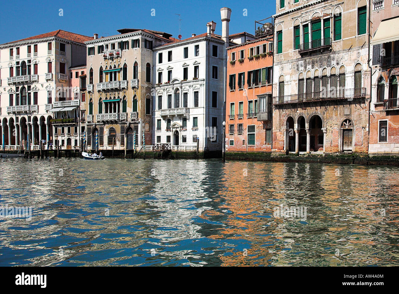 Reflections on the Grand Canal, Venice, Italy Stock Photo - Alamy