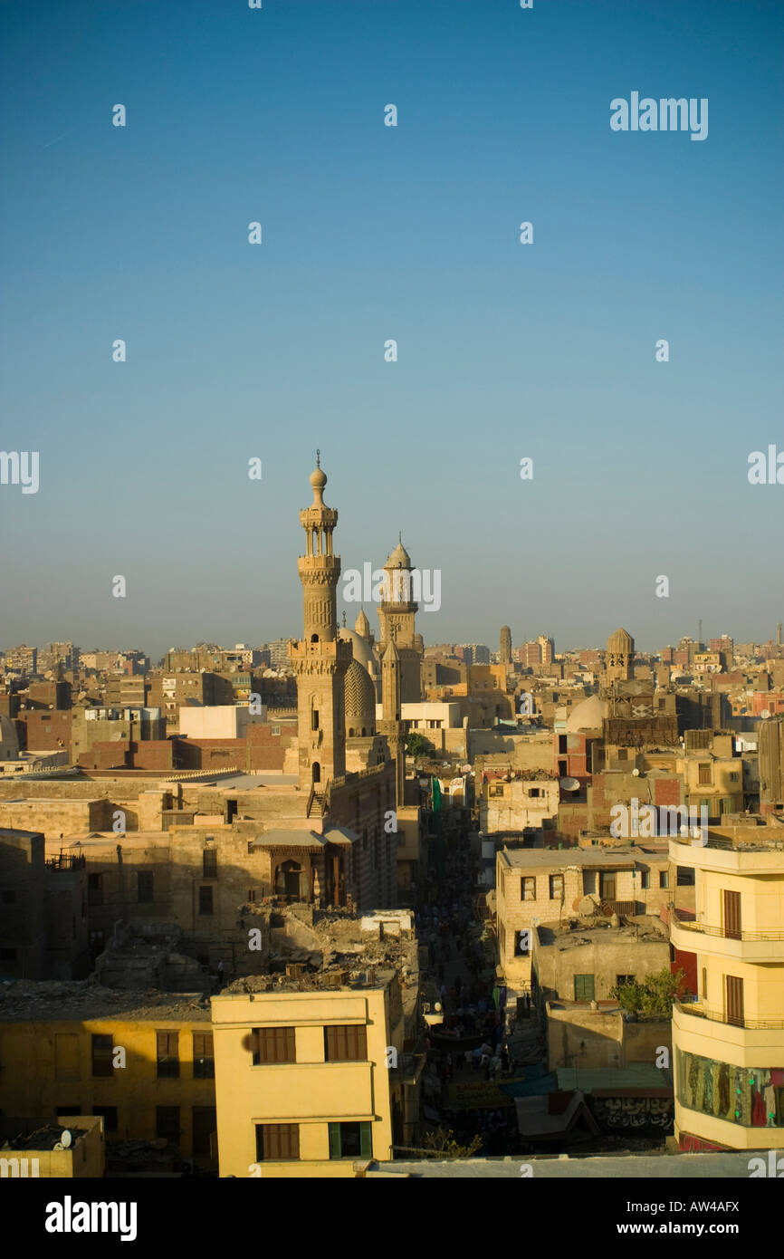 the skyline of Cairo, Egypt. Stock Photo